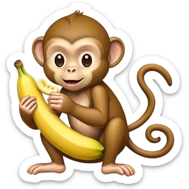 monkey banna sticker