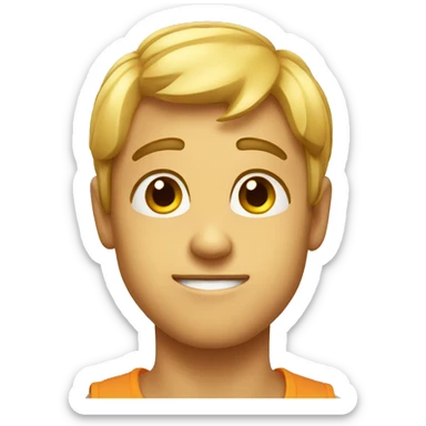 impressed face sticker