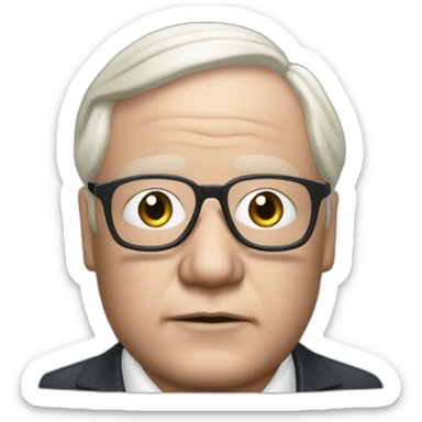 Jean marie le pen with black skin sticker