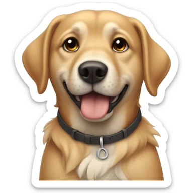 Ein hund am ganen sticker