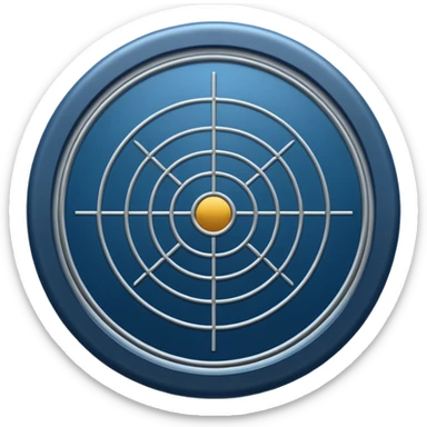 Military radar in hakka color sticker