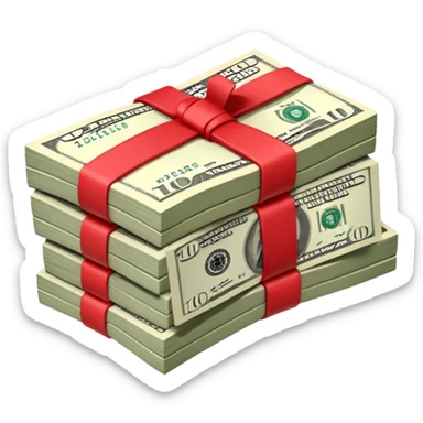 Сделай пачку денег как в GTA San Andreas sticker