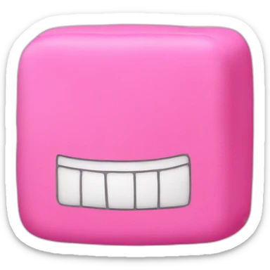 Pink Eraser Emoij sticker