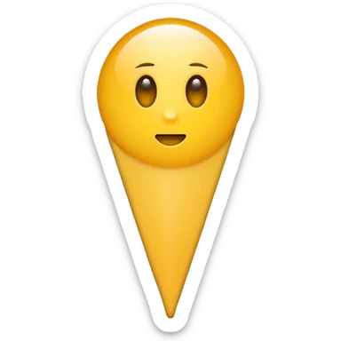 Exclamation point with yellow dot under it sticker