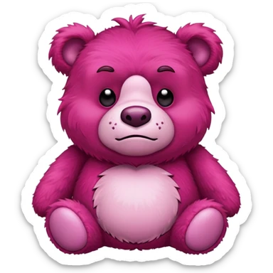 Lotso pink teddy bear villain sticker