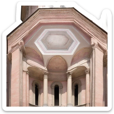 battistero e duomo di parma sticker