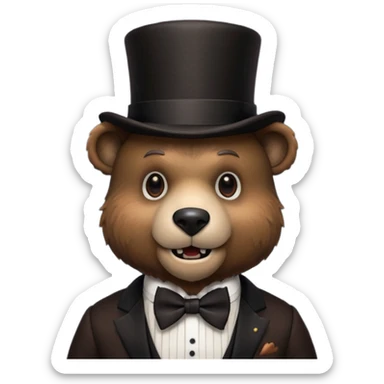 Freedy from fnaf sticker