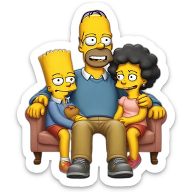 Simpson famille sticker