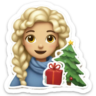 Cozy christmas stickers sticker
