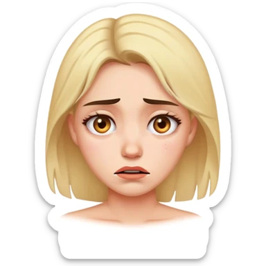 Woman in pain sticker