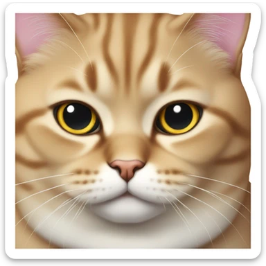 British cat fat sticker