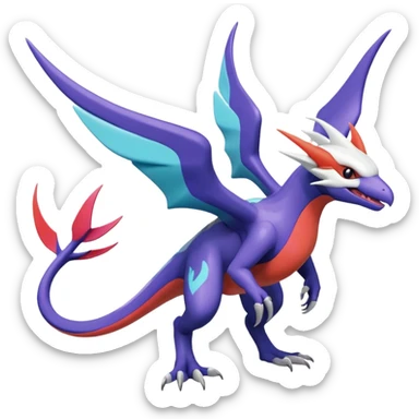 Noivern-Latios-Lugia-Fakémon-hybrid-creature (full body)  sticker