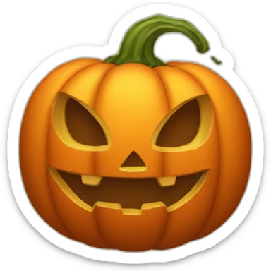 october pumpkin sticker