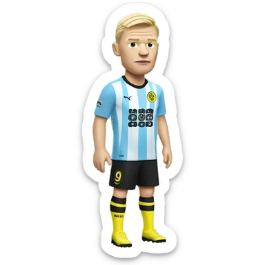 Erling Haaland in a city kit sticker