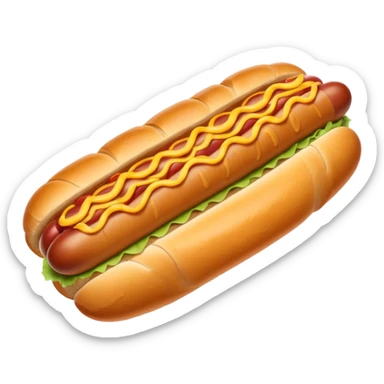 croissant hot dog sticker