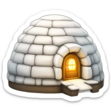 igloo decoration lights sticker