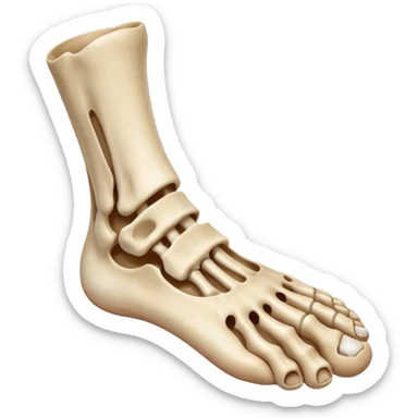 missing toe of a foot sticker