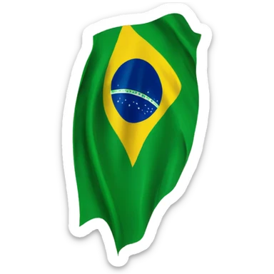 Brazilian flag sticker