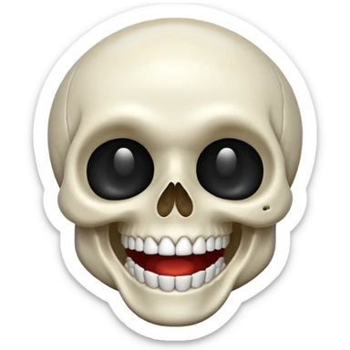 Laughing skull emoji  sticker