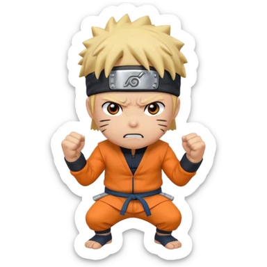 Related to chibi anime style characters of Naruto animes character who are angry  sticker