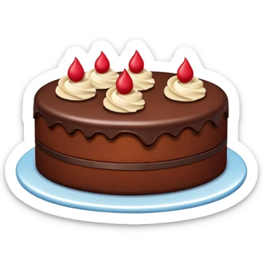 
three pieces of cake sticker