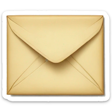 Vintage envelope sticker