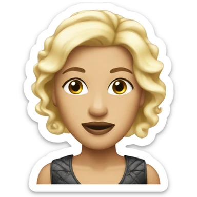 blonde glamour sticker