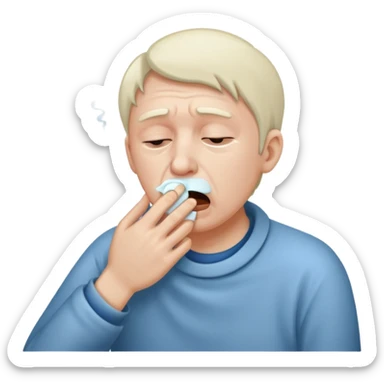 un malade quelqu'un de malade sticker