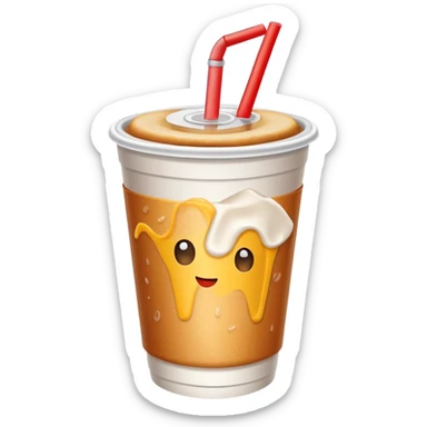 soft drink cup from a fast food restaurant sticker