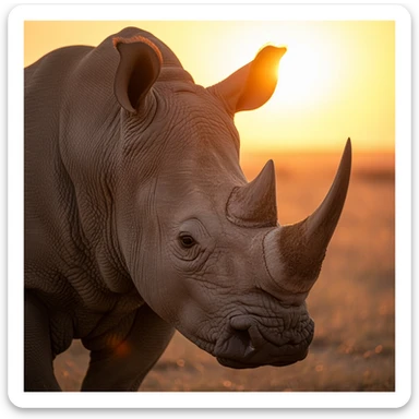 Rhino sticker