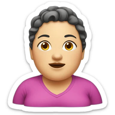 fat women sticker