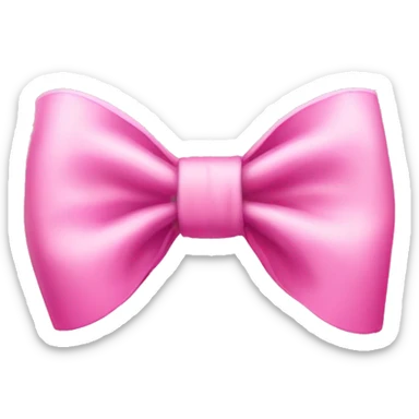 pink bow sticker
