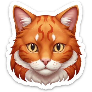 Constantin dagegen – obgleich sein Name für mich eine blaue Farbe trägt – wäre ein prachtvoller roter Kater mit weißer Marmorierung, starkem Knochenbau und halblangem Fell. Sein Blick strahlte Sanftmut und innere Standhaftigkeit aus, als könne ihn nichts auf der Welt erschüttern. sticker