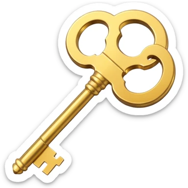 chìa khóa vàng sticker