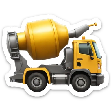golden cement mixer  sticker