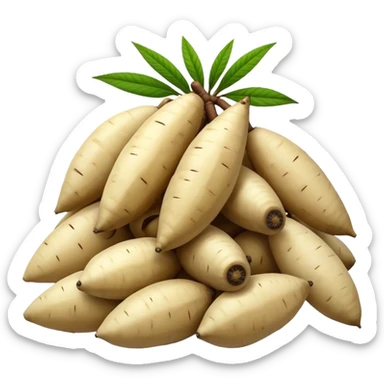 Cassava fruits  sticker
