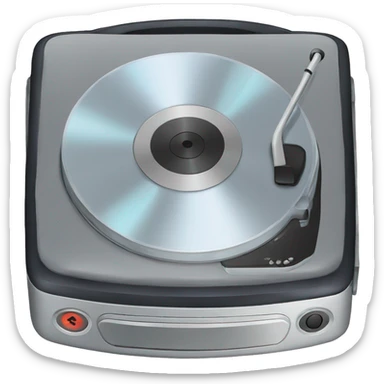 Portable CD player sticker