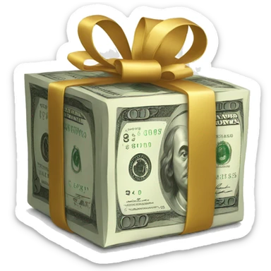 money gift sticker