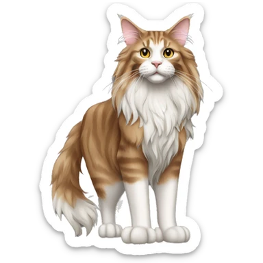 Maine Coon Cat Full Body Standing sticker