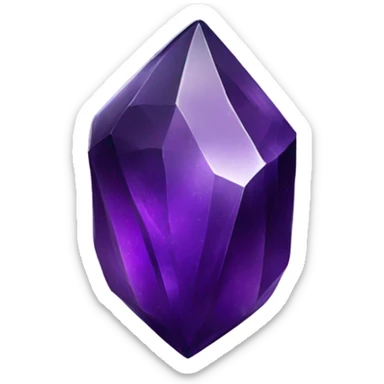 purple obsidian crystal sticker