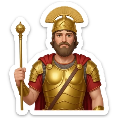king Phillip II Greece sticker