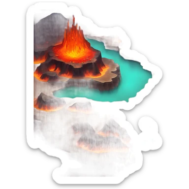 The nether in Minecraft sticker