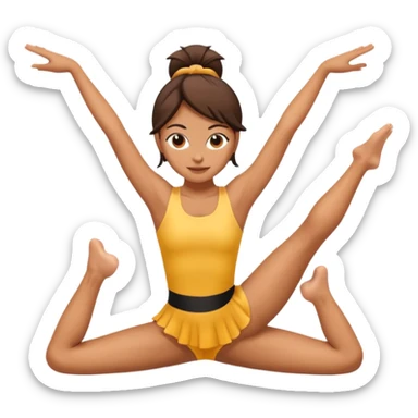 Girl doing splits sticker