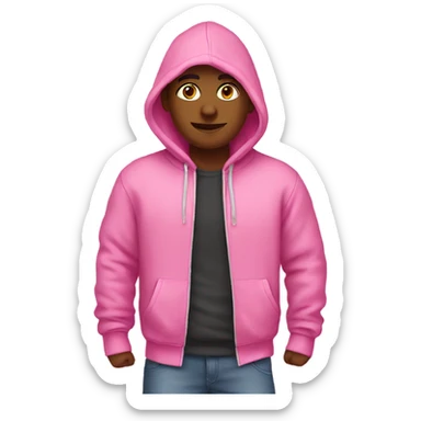 Pink hoodie  sticker
