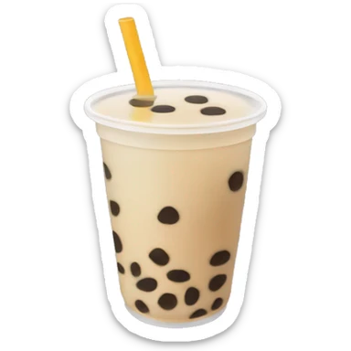 Boba tea sticker