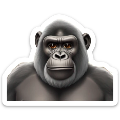 Harambe & James Earl Jones in Heaven with halos sticker