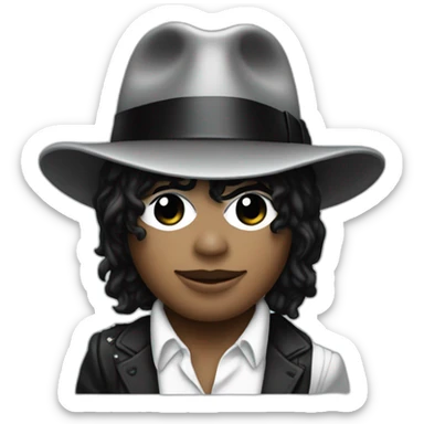 The Castlevannia god dressed like Michael Jackson's iconic Smooth Criminal wear sticker