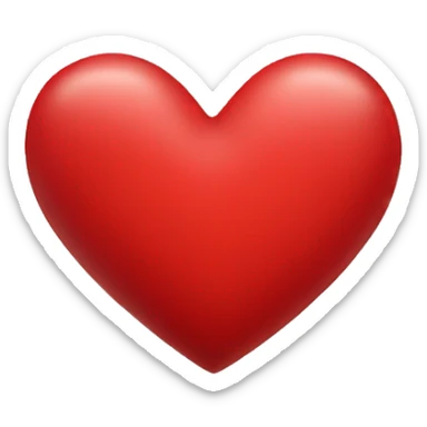 Red heart  sticker