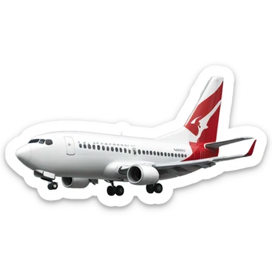 Qantas 737 sticker