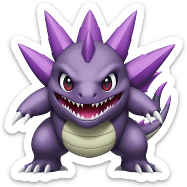 Larvitar-Palkia-Axew-fusion sticker